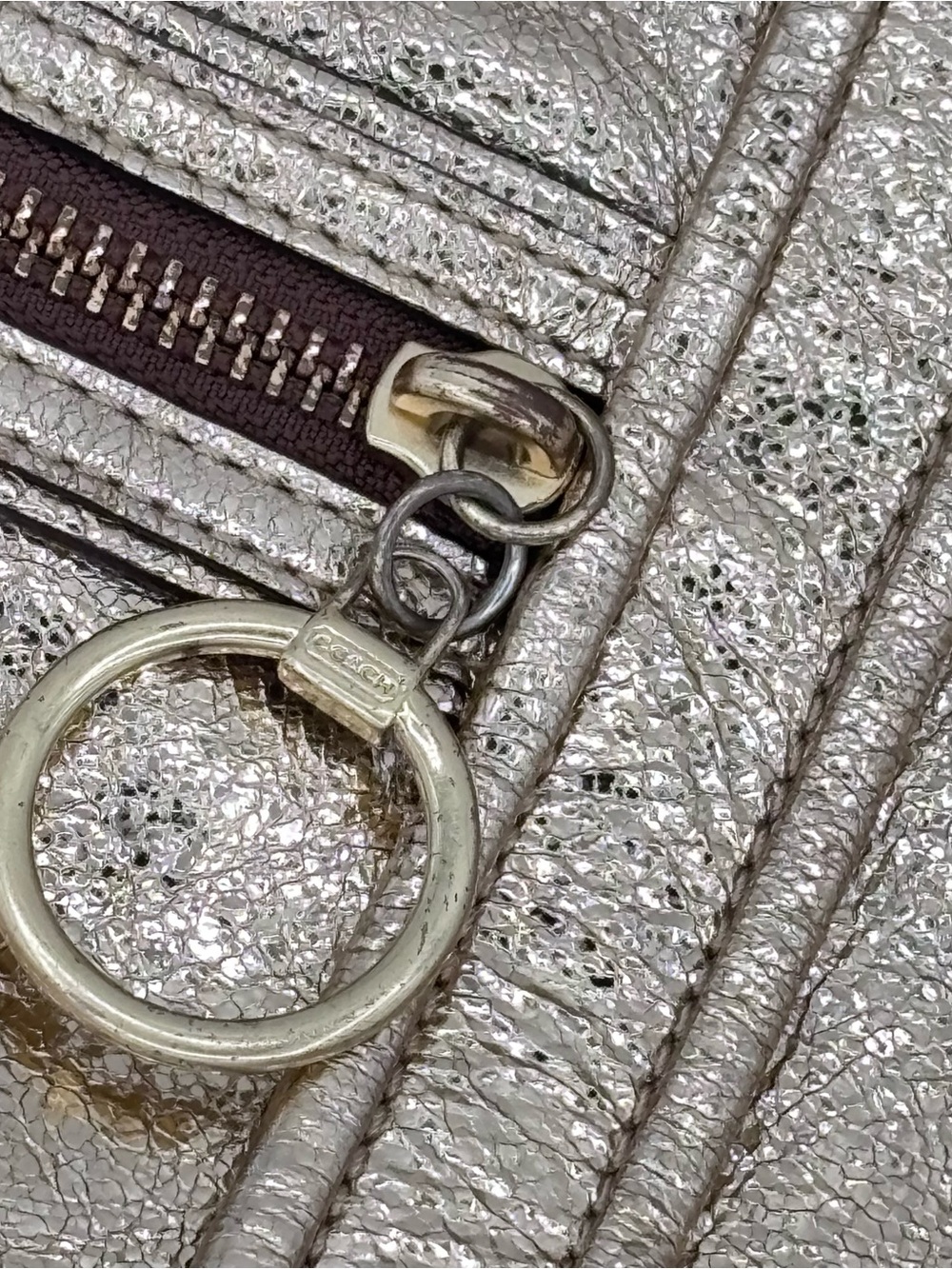 Coach | Poppy Metallic Gold Leather Purse | C0971-13819 - Picture 4 of 16